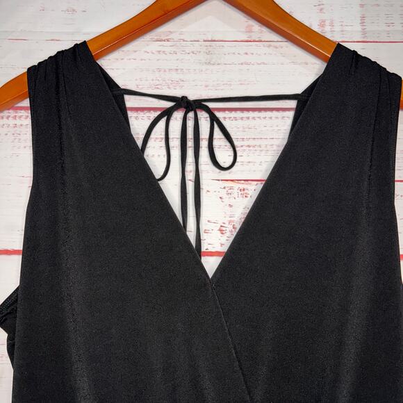 BCBGeneration Deep Plunge Neckline Tie Back Bodysuit | Women's Small - Picture 4 of 10